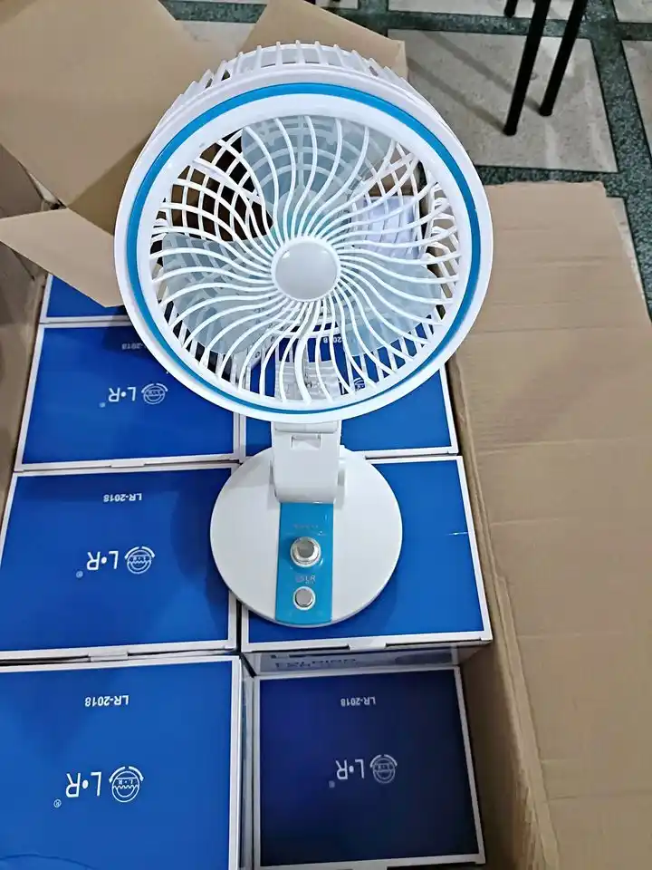 LR Fan (Adjustable Rechargeable Folding Fan With Led Light)