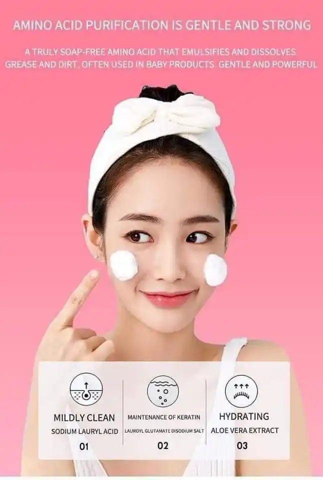 Baby bright Aha & gluta whitening facial foam