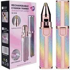 BLAWLESS Rechargeable 2 in 1 Eyebrow Trimmer and Facial Hair remover Trimmer