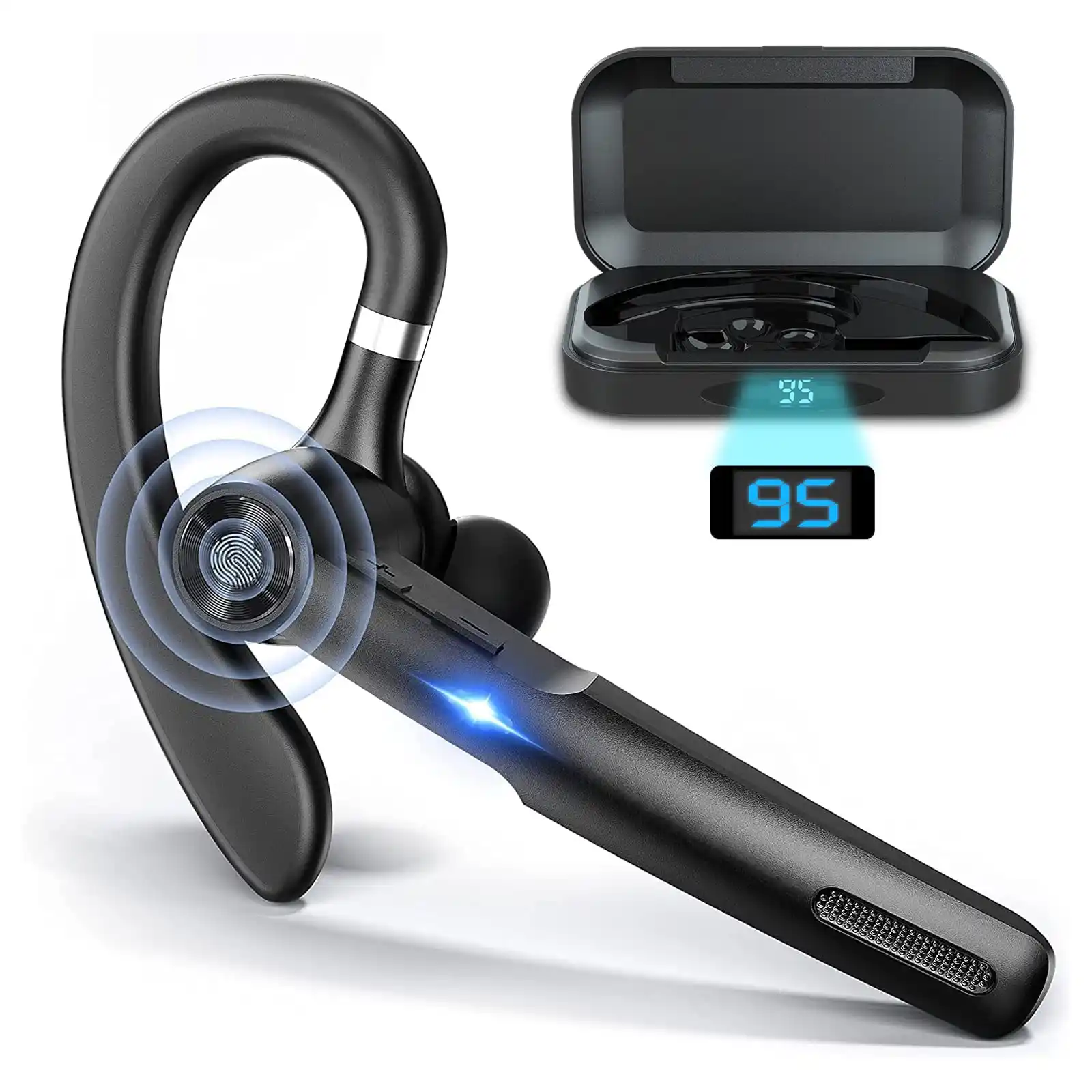 New Year Business Bluetooth Earphone Sport Wireless Bluetooth Headset Car Driver Handsfree Earphone with Microphone Audifon