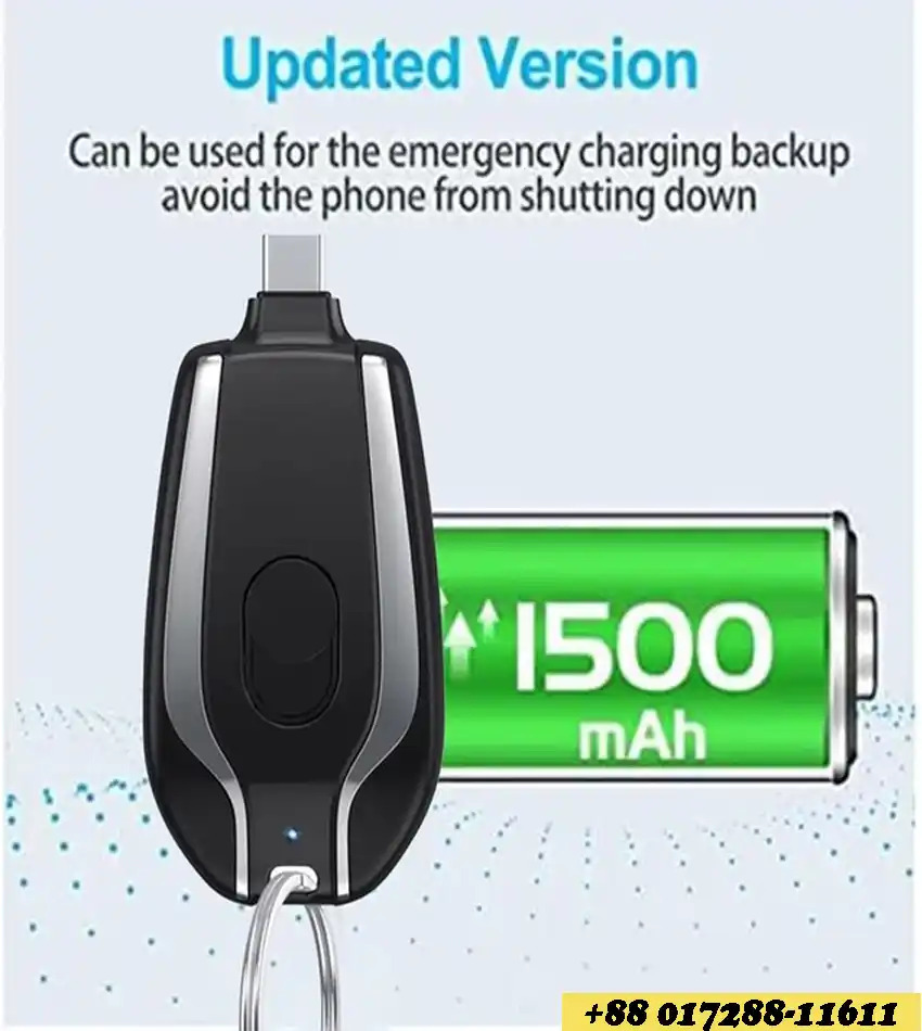 Keychain portable Mobile phone charger power bank(,1500mah)