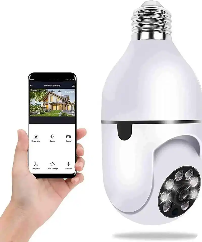 Smart bulp camera v380 apps.6 month warranty