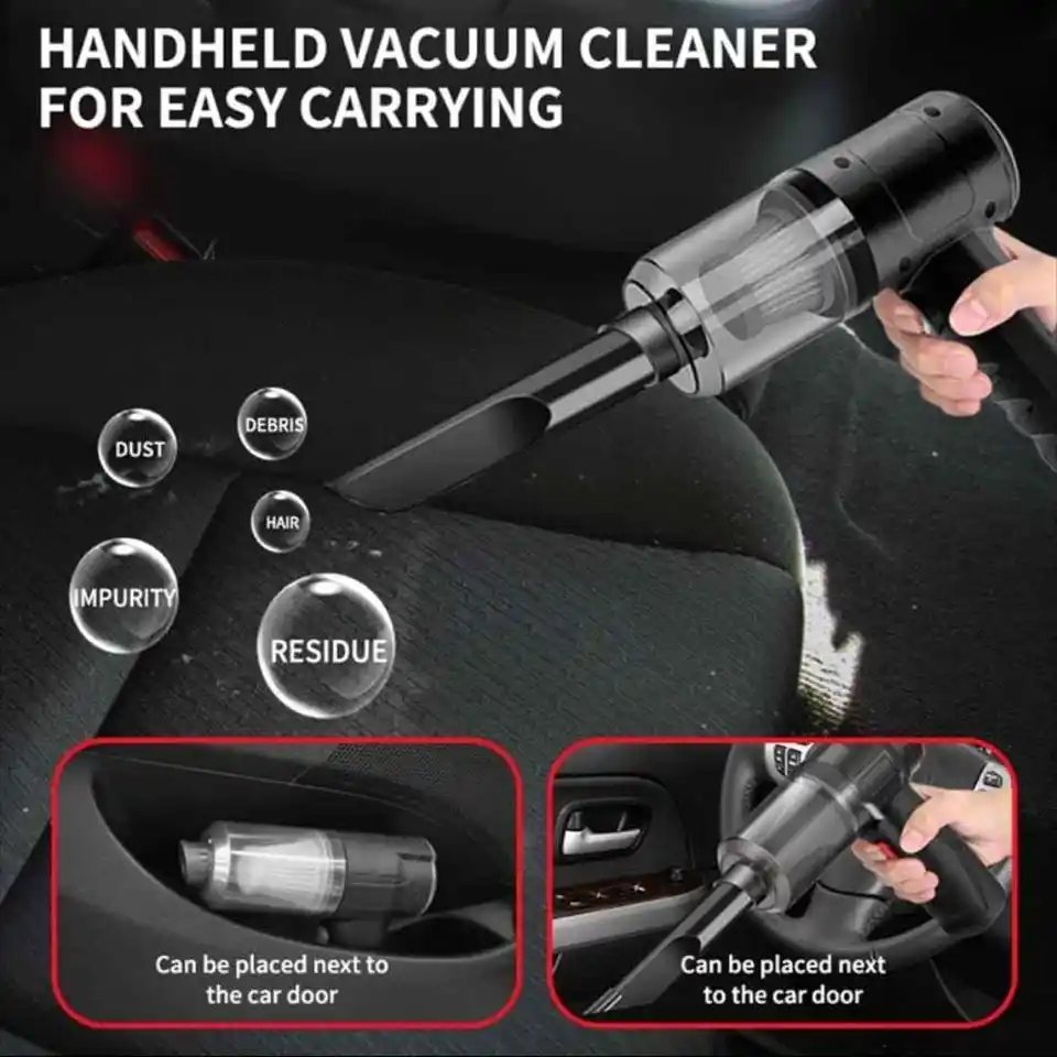Vaccum cleaner for car (portable rechargble system)