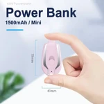 Keychain portable Mobile phone charger power bank(,1500mah)